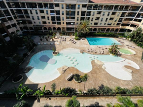 Appartement ds résidence privée avec piscine à 5 min à pied plage!!